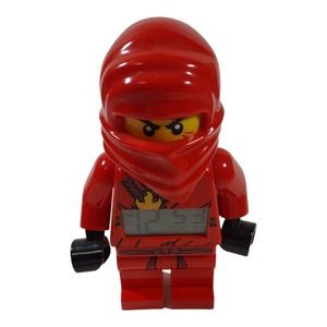 2011 Lego Ninjago Minifigure Alarm Clock Ninja Kia Red Working Good Condition 9"